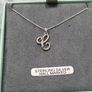 Beautiful sterling silver pendant with initial C Image 2