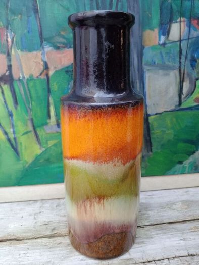 West German pottery, Fat Lava, Scheurich, 1970s pottery,