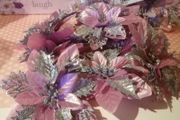 Bag of Pink Glittery Flower tops