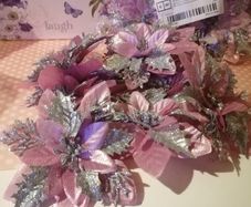 Bag of Pink Glittery Flower tops