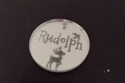 Bnwt santa Xmas rudolph button