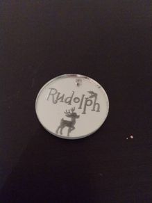Bnwt santa Xmas rudolph button