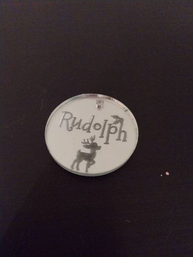 Bnwt santa Xmas rudolph button