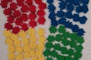 Stationery Mini Grip Plastic Clips (100)