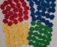 Stationery Mini Grip Plastic Clips (100)
