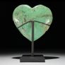Natural Green Smithsonite Heart Shaped Stone - Mineral Image 6