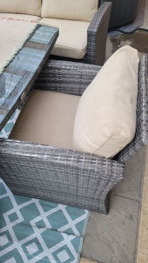 Rattan Garden Furniture 3+2+1+1 and Patio Heater