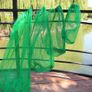 Mesh bag plastic nylon mesh bag net bag folding fishing fishing gear thickening small grid nets live fish nets bag bag Image 4