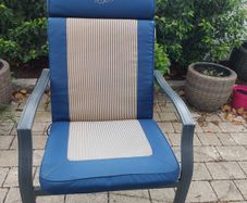 6 Patio Chairs with 6 excellent Cushions