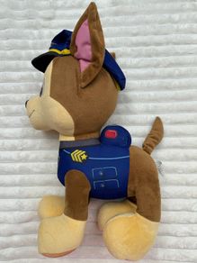 Nickelodeon Paw Patrol Chase Large approx 16" Plush Spin Master Used Please look at the pictures