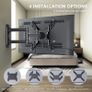 TV Wall Bracket, Swivels Tilts Extends Rotates TV Bracket Mount Fits 26-55 Inch Flat&Curved TV up tp 45KG, Max. VESA 400x400mm Image 3