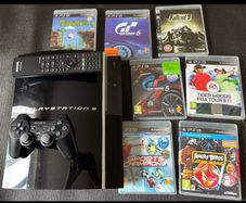 PS3 + Controllers + Games