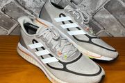 Adidas Supernova Mens Running Trainers UK7 EUR40.5 White/Grey/Green/Orange