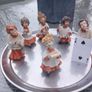 6 Capodimonte 50s Italian porcelain altar boys. Symphony of Faith, D18 Image 2