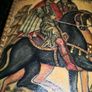 Beautiful antique icon on wood Image 2