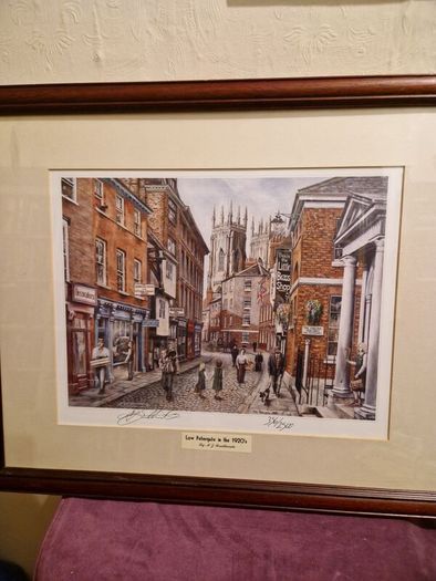 Limited Edition signed "Low Petergate" by M.J Braithwaite framed print
