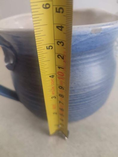 Wynne Pottery Large Wide Blue Jug / Vase