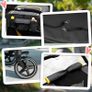 Foldable Pet Stroller, with Universal Wheels, Shock Absorber, for Medium and Large Dogs - Grey Image 2