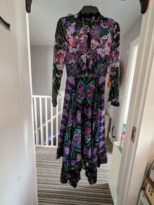 High brand silk dress y Saloni