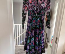 High brand silk dress y Saloni