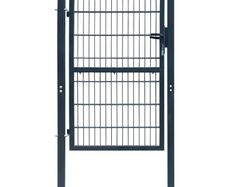 2D Fence Gate (Single) Anthracite Grey 106 x 210 cm