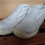 White Safety Joggers Steel Toe Cap Safety Clog  UK 8 Image 2