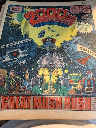 2000 AD Featuring Judge Dredd Prog 249,251, 252 - 30th Jan. 13 Feb, 20 Feb 1982- IPC Magazines