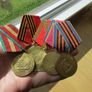 Five Soviet/Russia Military Medals.Full Size Originals. Image 6