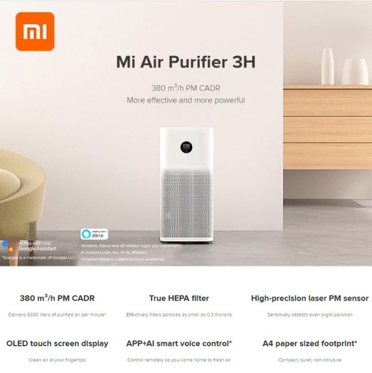 Xiaomi Smart Air Purifier Alexa & Google Assistant
