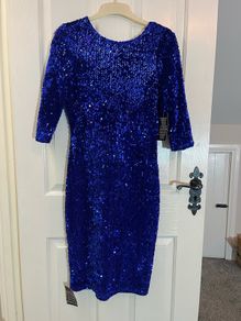 NEW Sequin Dress by Ad Lib London - Size 10 / Size 12