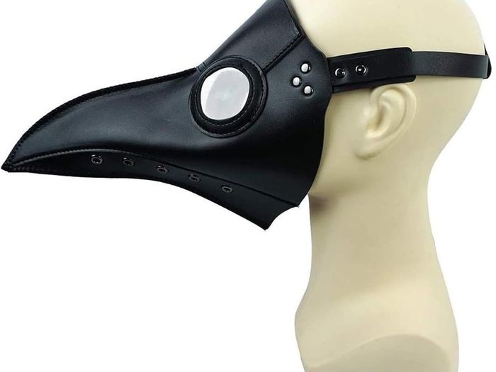 SEASONAL SALE   Plague Doctor Mask Black Leather Long Nose Bird Beak Steampunk Masks Costume Props for Masquerade Halloween Party Carnival Cosplay