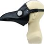 SEASONAL SALE   Plague Doctor Mask Black Leather Long Nose Bird Beak Steampunk Masks Costume Props for Masquerade Halloween Party Carnival Cosplay Image 5