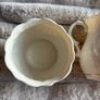 Vintage Belleek Serenity Cream & Sugar Set - Gold Trim Fine Parian China Image 10