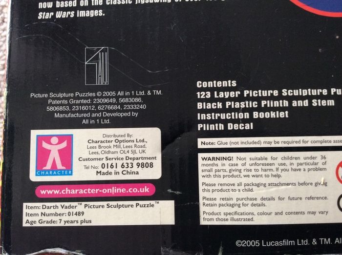 Star Wars Darth Vader puzzle