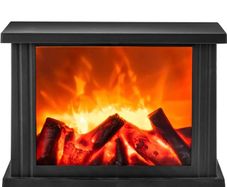 Fireplace Lamp Led Flame Effect Log Fire Place Ornaments Home Decor FREE POSTAGE