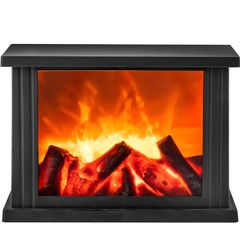 Fireplace Lamp Led Flame Effect Log Fire Place Ornaments Home Decor FREE POSTAGE