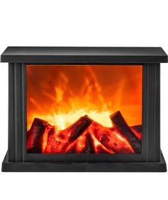 Fireplace Lamp Led Flame Effect Log Fire Place Ornaments Home Decor FREE POSTAGE