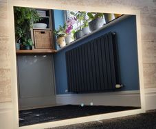 LED Bathroom Mirror 90x70cm Touch Antifog Neutral Bright Light