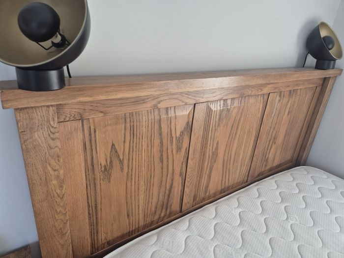 King Size Wooden Bed and lockers