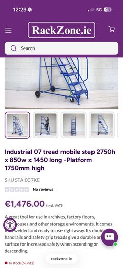 mobile ladder 7 steps