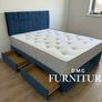 New Kingsize Bed With Headboard And Mattress Image 4