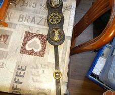 Horse Brass Martingale Decorative Brass Plaques Mounted on a Leather Strap