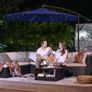 Parasol with LED solar lighting beige  FREE DELIVERY Image 7