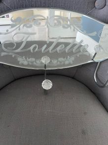 venetian Mirrored robe hanger