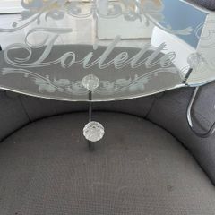 venetian Mirrored robe hanger