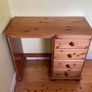 Solid Wooden Dressing Table With Matching Arched Mirror Image 2