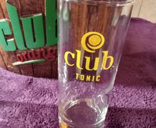 Vintage Club Orange Ice Bucket / Glasses  X 2