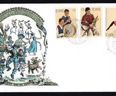 1980 Ireland Irish Music & Dance Commemorative Stamps Hibernian Addressed First Day Cover (FDC)