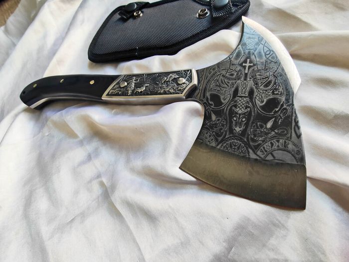 Unique Outdoor Axe Camp Celtic Engraved By Di'Casteel