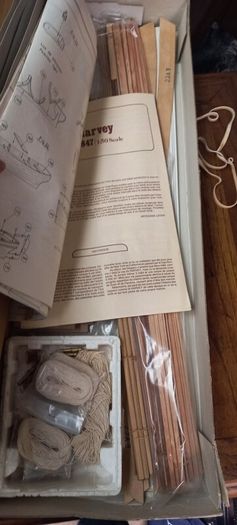 Antique Harvey 1847 Baltimore Clipper Model ship kit